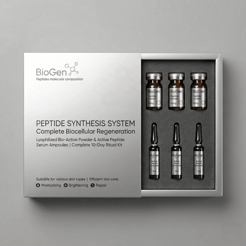 EVA foam insert holding peptide vials in kit box custom packaging insert