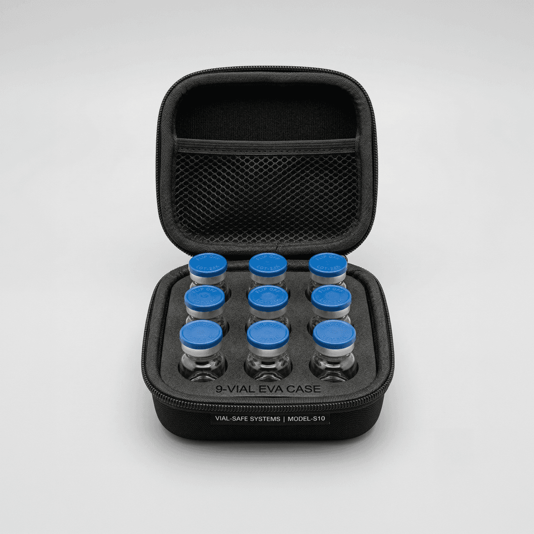 Tamper-evident sealed peptide vials